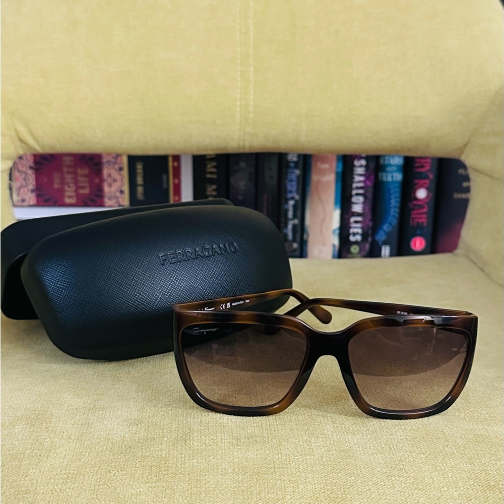 Salvatore Ferragamo Tortoise Shell Sunglasses